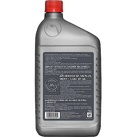 FRAM Full Synthetic High Mileage 10W-30 Motor Oil: 1 Quart