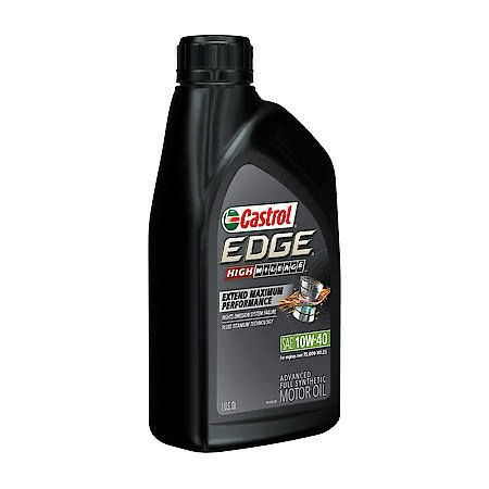 Castrol EDGE High Mileage 10W-40 Full Synthetic Motor Oil 1 Quart