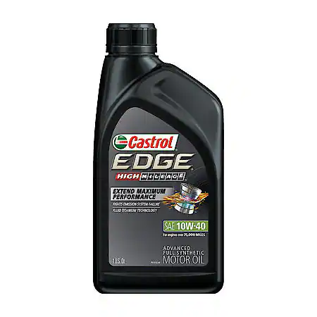 Castrol EDGE High Mileage 10W-40 Full Synthetic Motor Oil 1 Quart