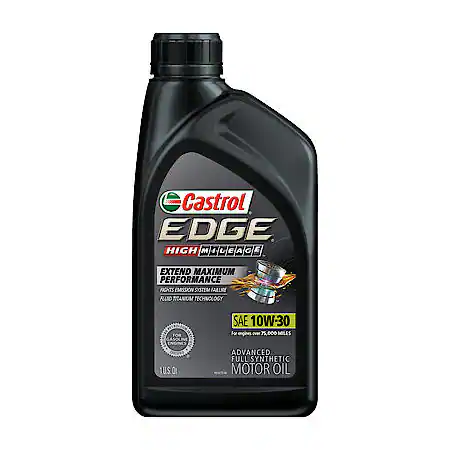 Castrol EDGE High Mileage 10W-30 Full Synthetic Motor Oil 1 Quart