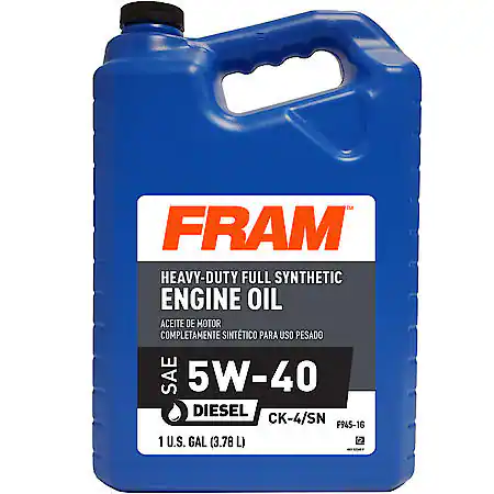 FRAM Full Synthetic Heavy Duty 5W-40 Motor Oil: 1 Gallon