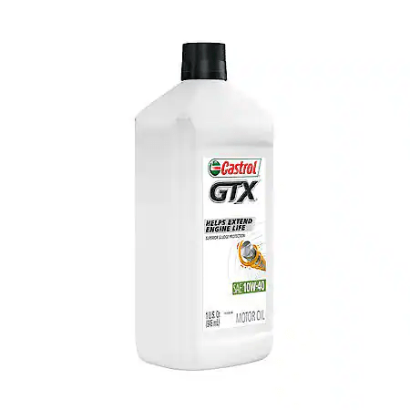 Castrol GTX Conventional 10W-40 Motor Oil: Helps Protect Against Sludge Build Up, 1 Quart