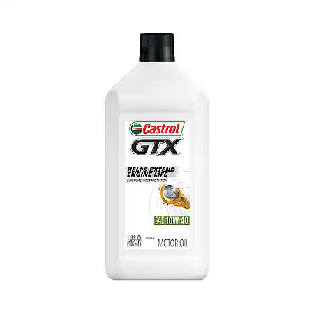 Castrol GTX Conventional 10W-40 Motor Oil: Helps Protect Against Sludge Build Up, 1 Quart