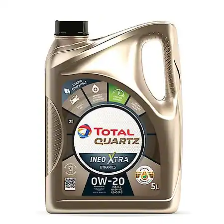 Total Quartz 0W20 C5 Full Synthetic Motor Oil, 5 L