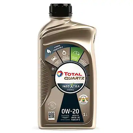 Total Quartz 0W20 C5 Full Synthetic Motor Oil, 1 L