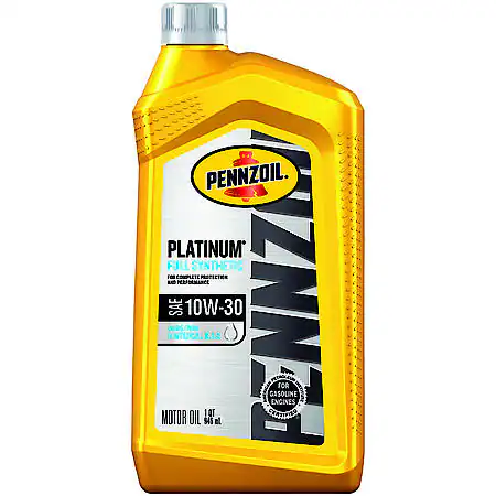 Pennzoil Platinum 10W-30 Full Synthetic Motor Oil, 1 Quart