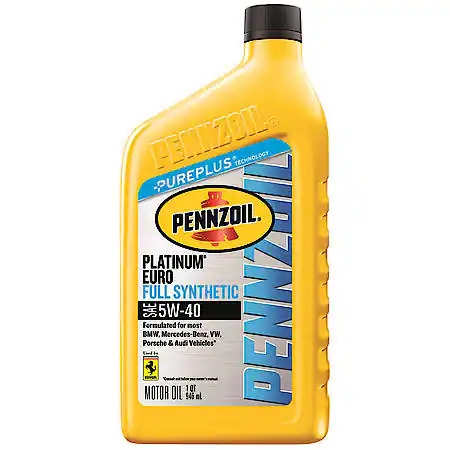 Pennzoil Platinum Euro 5W-40 Full Synthetic Motor Oil, 1 Quart