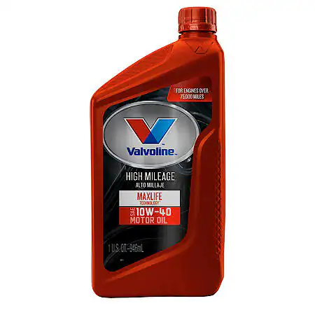 Valvoline High Mileage with MaxLife Technology Synthetic Blend 10W-40 Motor Oil: Maximize Engine Life, 1 Quart