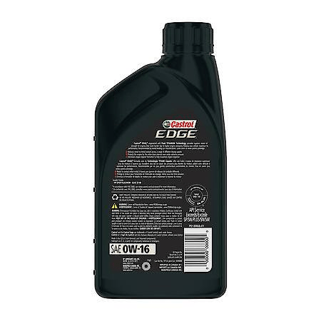 Castrol EDGE 0W-16 Full Synthetic Motor Oil 1 Quart