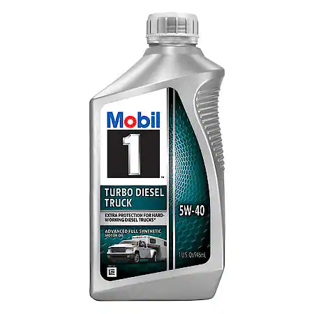 Mobil 1 Turbo Diesel Truck 5W-40 Full Synthetic Motor Oil, 1 Quart