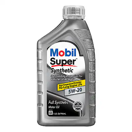 Mobil Super 5W-20 Full Synthetic Motor Oil, 1 Quart