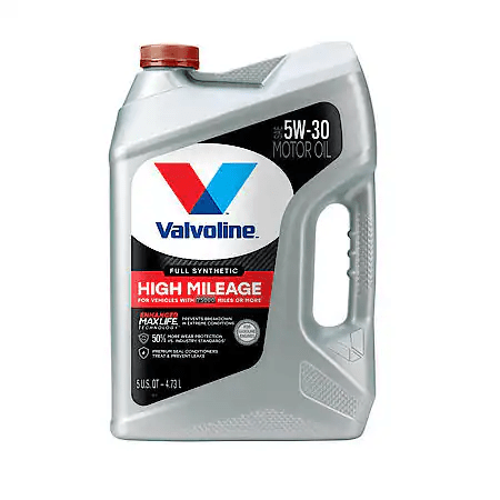 Valvoline Full Synthetic High Mileage with MaxLife Technology 5W-30 Motor Oil: Maximizes Engine Life, 5 Quart