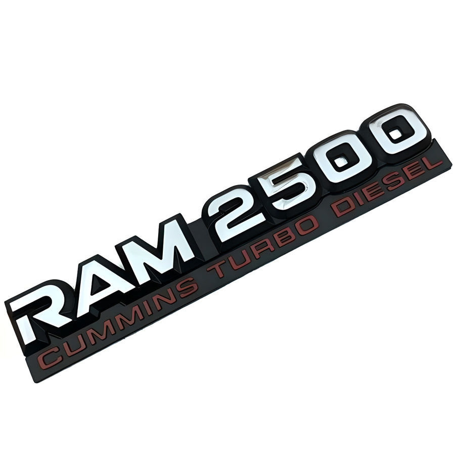 Dodge RAM 2500 Emblems Cummins Turbo Diesel Rear Sticker