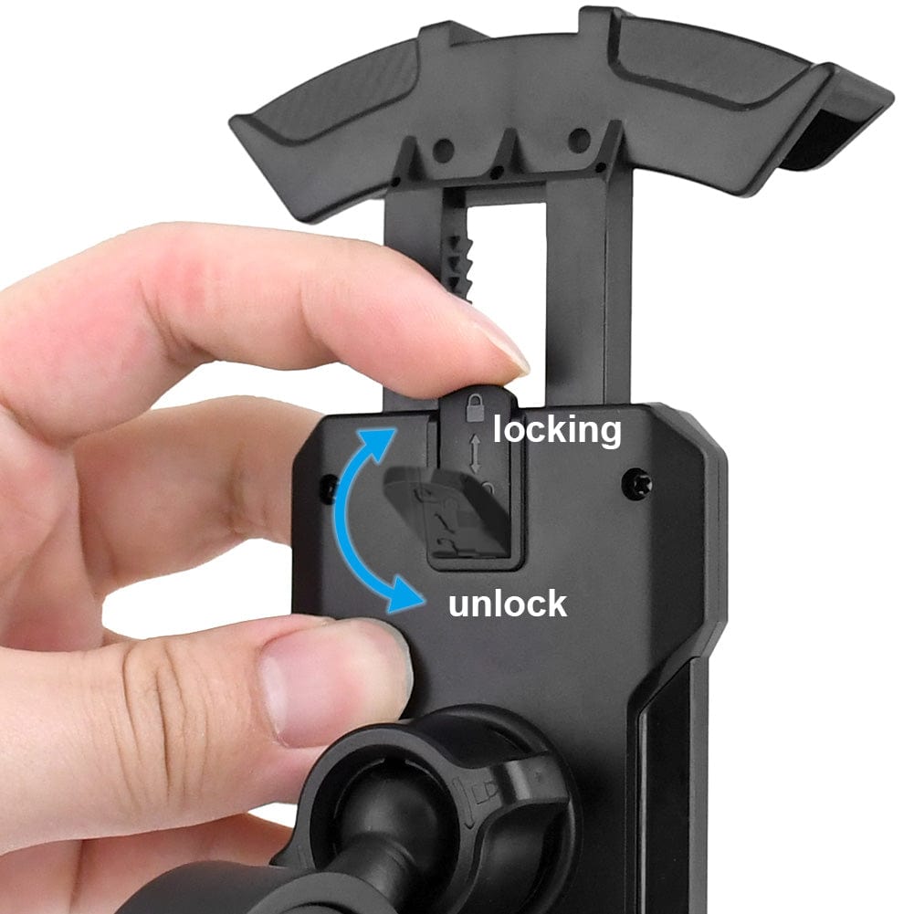 Bike Phone Holder Motorcycle Phone Mount - Motorcycle Handlebar Cell Phone Clamp, Scooter Phone Clip for iPhone 15 14 13 12 11 Android