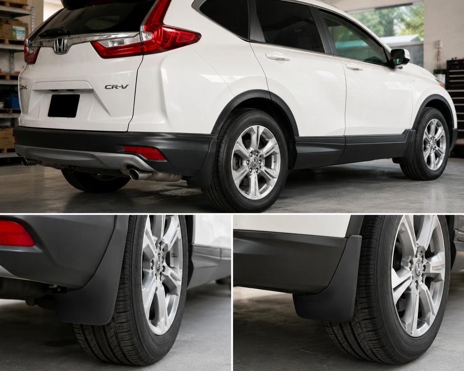 Photorealistic image of [Honda CR-V 2017-2022 fender] installed on the vehicle, parked in a modern garage, natural light.
