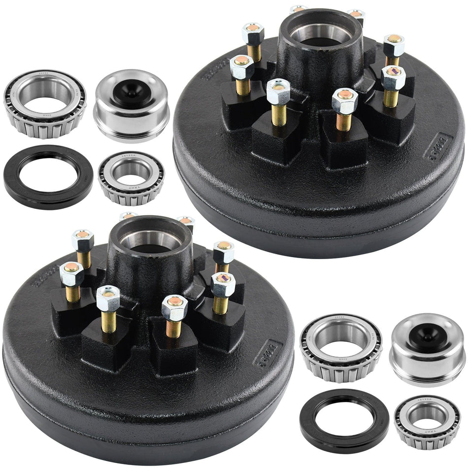 Trailer Brake Hub Drum Kit - 12"x2" for 7000 lbs Axle