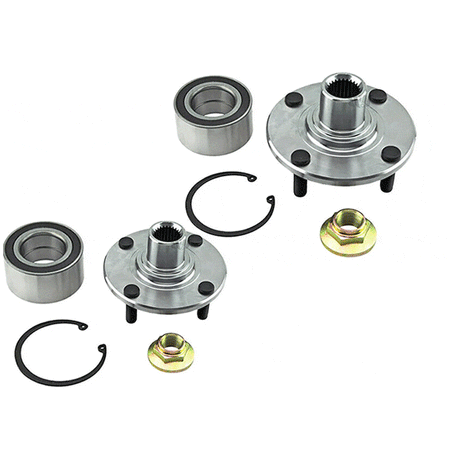 TIMKEN TKHA590263 Front Wheel Bearing For 00-11 Ford Focus 4 Stud (2 PACK)