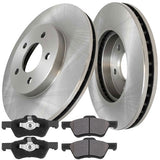 Front Drill Rotors+Brake Pads for Ford Escape Mazda Tribute Mercury Mariner 4WD