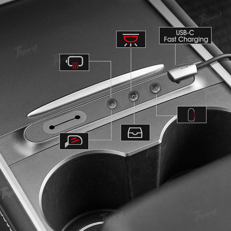 Model 3 & Y Center Console Control Button + Touch Screen Swiveling Mount Kit