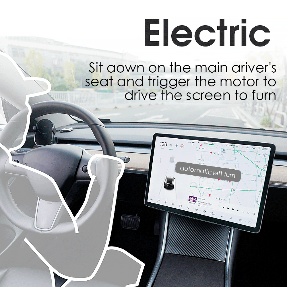 Model 3 & Y Touch Screen Automatic Swiveling Rotating Mount For Model 3 Highland/ Y Juniper