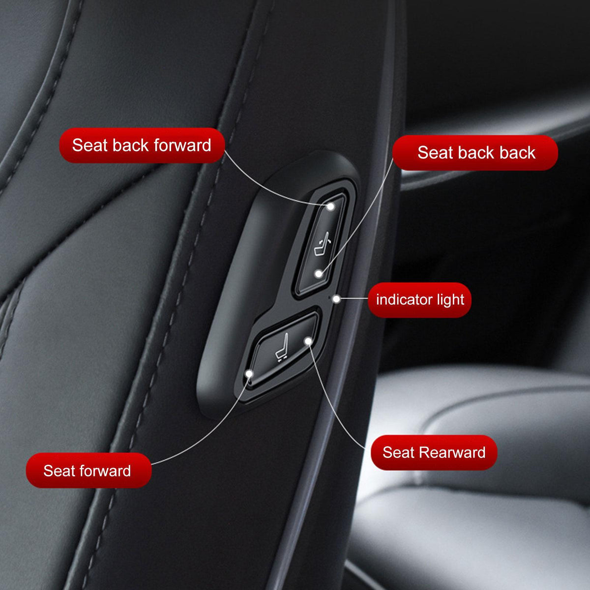 Model 3 & Y Wireless Boss Seat Adjustment Switch Buttons Remote Control