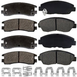 Front & Rear Ceramic Brake Pads for 2004-2008 Ford F150 Lincoln Mark LT CA E2