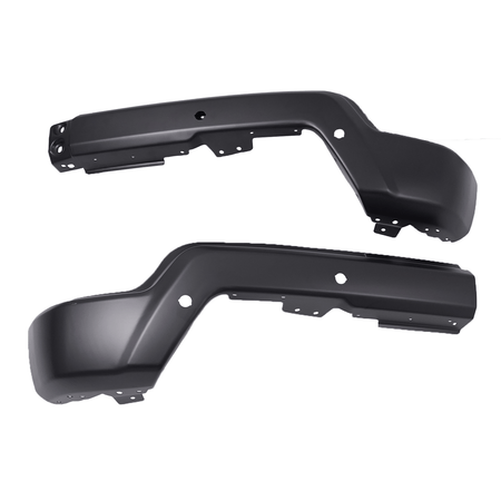 Black Fit For Chevy Silveraro 1500 2022-2024 Front Bumper Steel W/ Sensor Holes