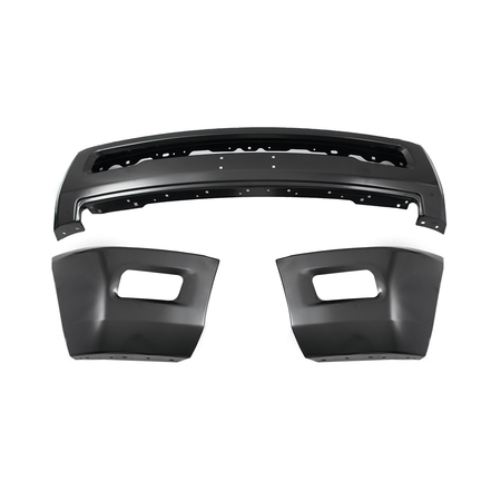 Black Front Bumper Face Bar W/o Fog Light hole Fit For Dodge Ram 2500 3500 10-18