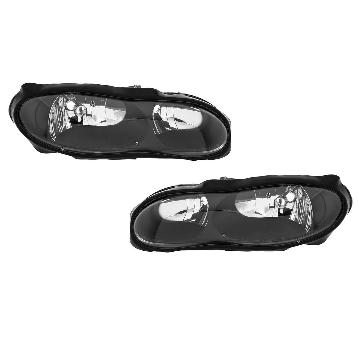 Black Housing Pair Headlights Assembly Fit for Chevy Camaro 1998-2002 Left Right