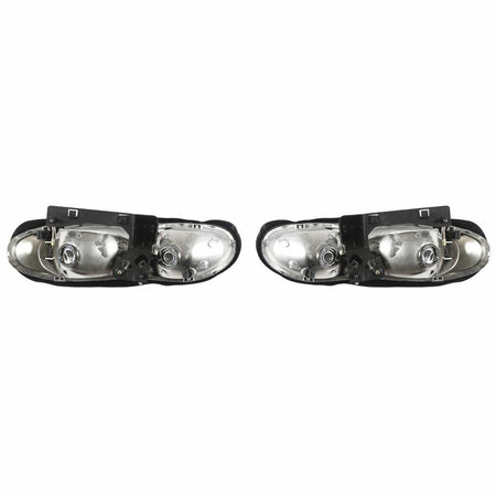Black Housing Pair Headlights Assembly Fit for Chevy Camaro 1998-2002 Left Right