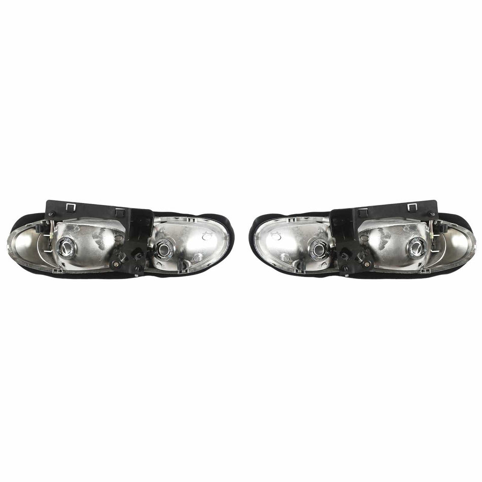 Black Housing Pair Headlights Assembly Fit for Chevy Camaro 1998-2002 Left Right