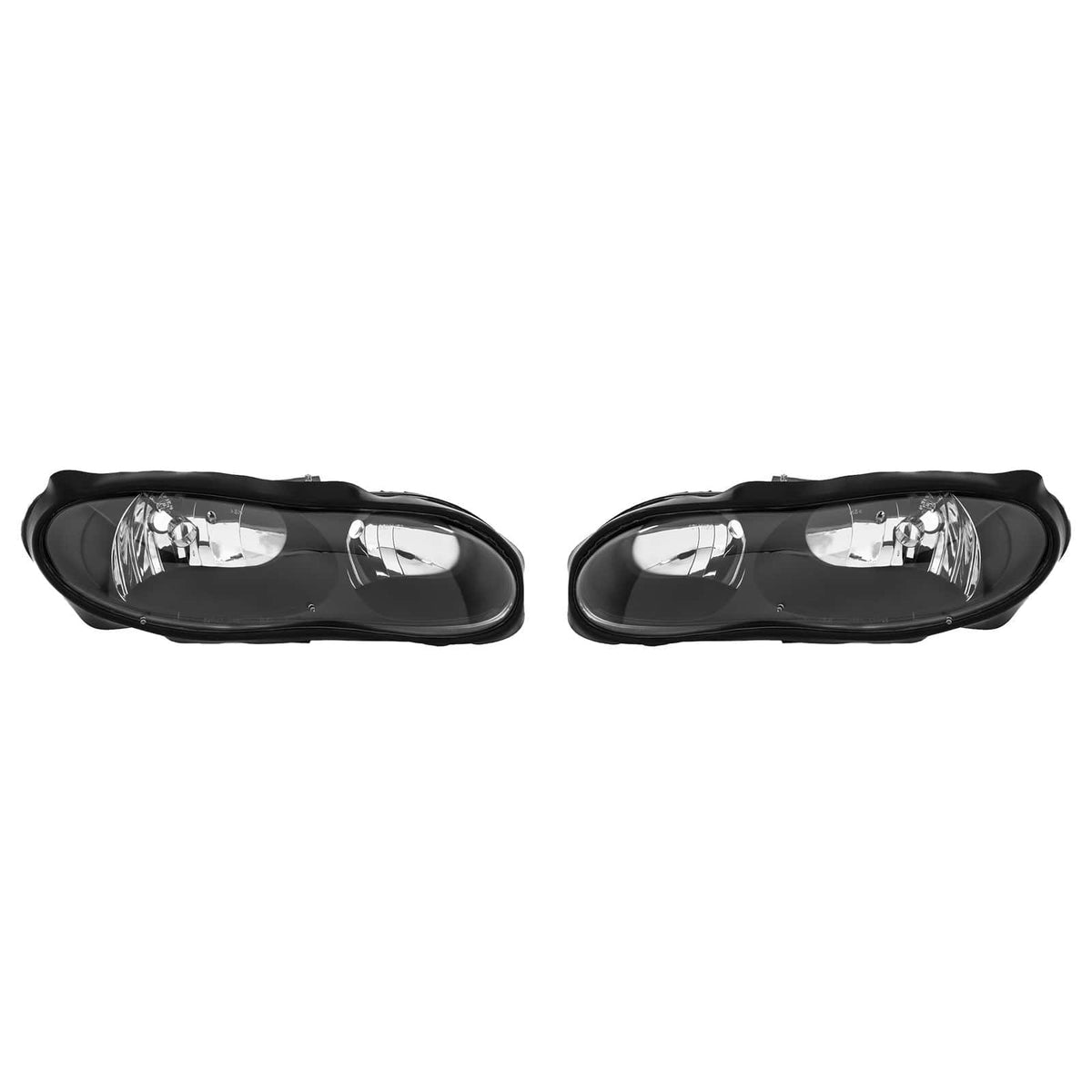 Black Housing Pair Headlights Assembly Fit for Chevy Camaro 1998-2002 Left Right