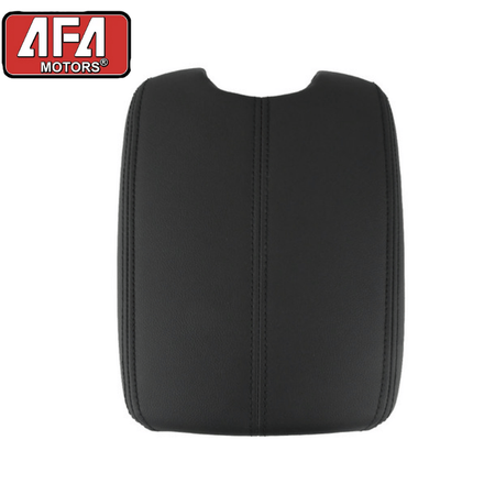 Black Leather Suture Console Armrest Lid Cover for 2008 2009 2010 2011 2012 Honda Accord Center Console Cover Lid