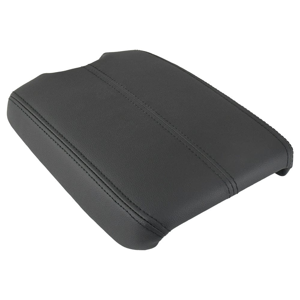Black Leather Suture Console Armrest Lid Cover for 2008 2009 2010 2011 2012 Honda Accord Center Console Cover Lid