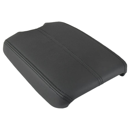 Black Leather Suture Console Armrest Lid Cover for 2008 2009 2010 2011 2012 Honda Accord Center Console Cover Lid