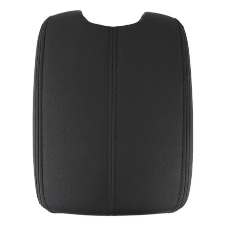 Black Leather Suture Console Armrest Lid Cover for 2008 2009 2010 2011 2012 Honda Accord Center Console Cover Lid