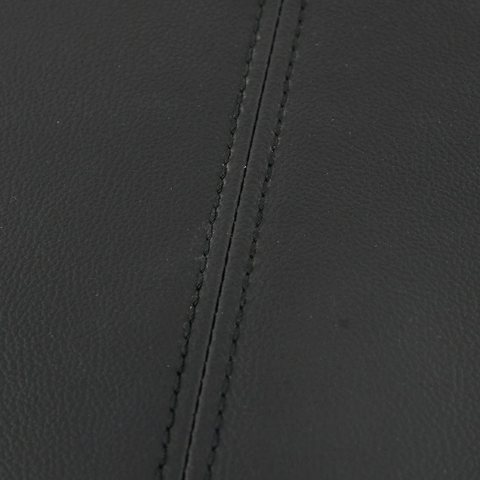 Black Leather Suture Console Armrest Lid Cover for 2008 2009 2010 2011 2012 Honda Accord Center Console Cover Lid