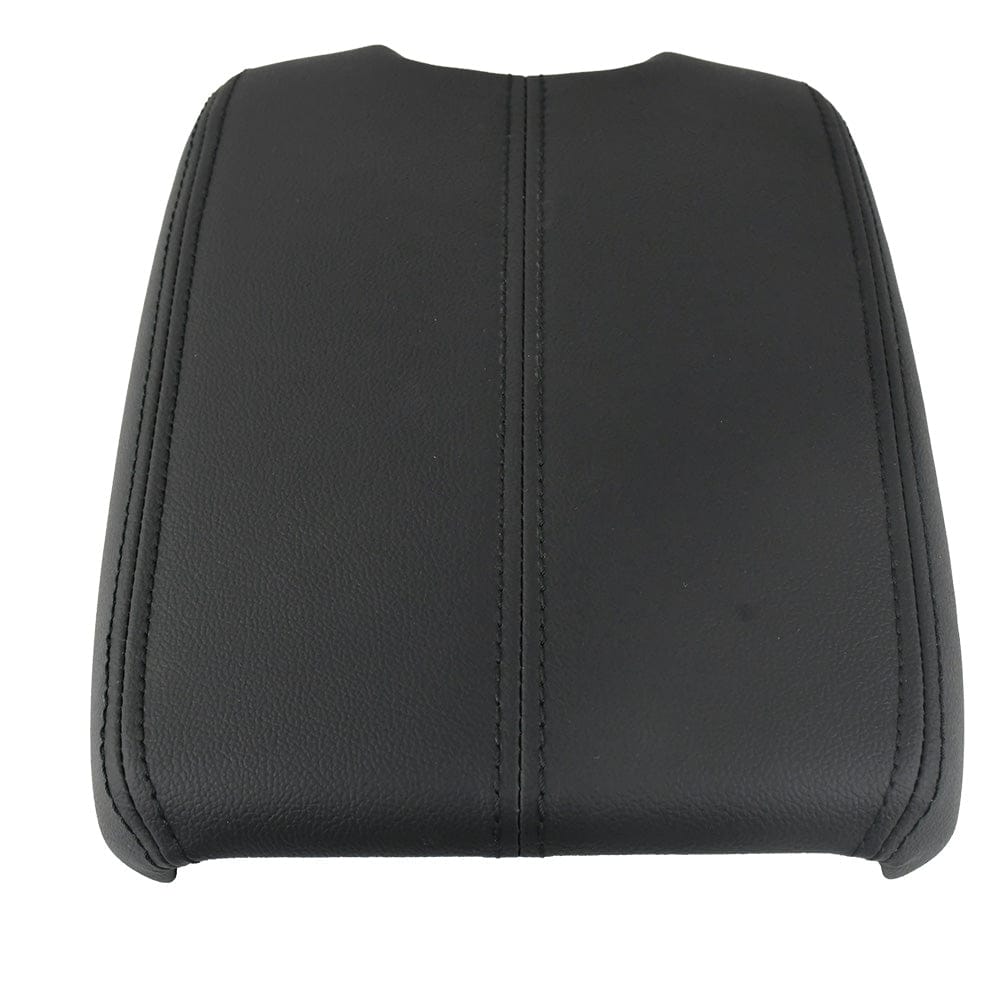 Black Leather Suture Console Armrest Lid Cover for 2008 2009 2010 2011 2012 Honda Accord Center Console Cover Lid
