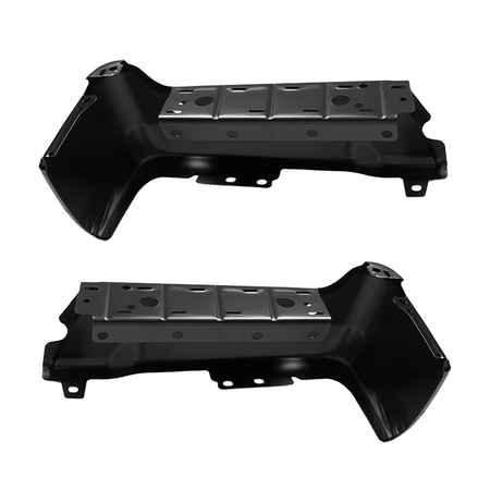 Black Rear Bumper Face Bars Fit For Ford F250 F350 2017-2022 w/ Park Hole