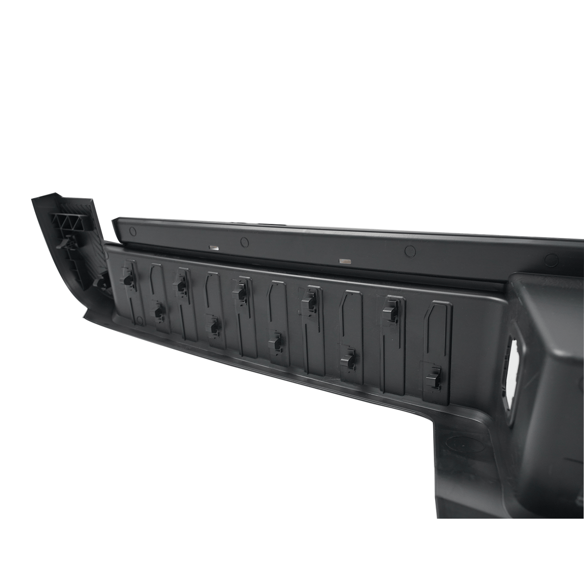 Black Rear Bumper Step Pad Fit For Ford F-150 2021-2023 w/Tow  W/o Park Hole