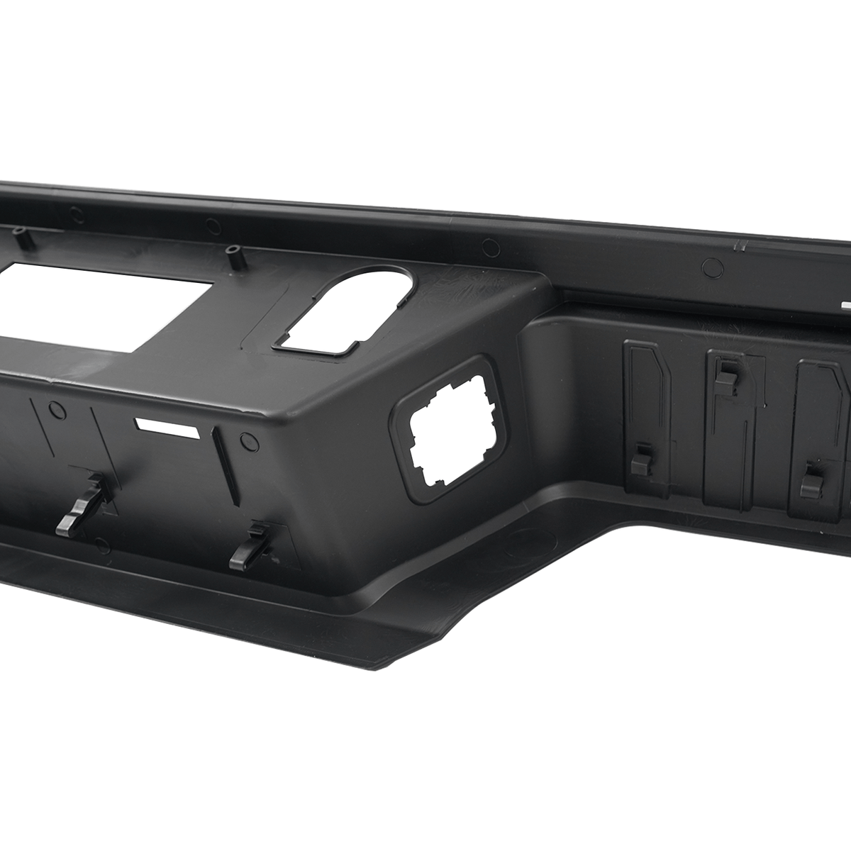 Black Rear Bumper Step Pad Fit For Ford F-150 2021-2023 w/Tow  W/o Park Hole