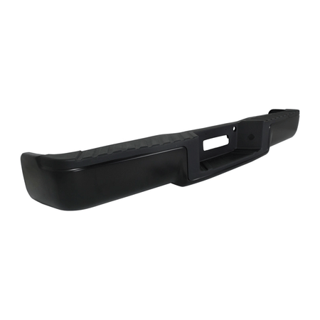 Black Rear Setp Bumper w/ Light fit for Ford F150 2004-2006 w/o Sensor Hole