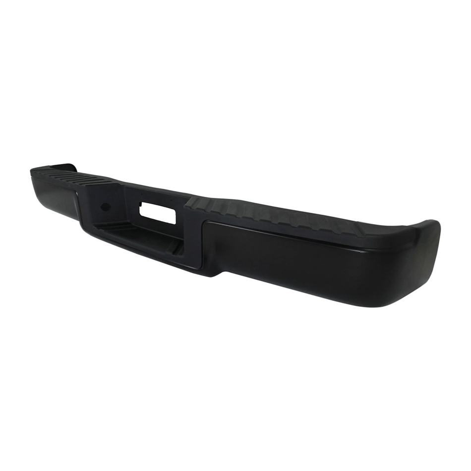 Black Rear Setp Bumper w/ Light fit for Ford F150 2004-2006 w/o Sensor Hole