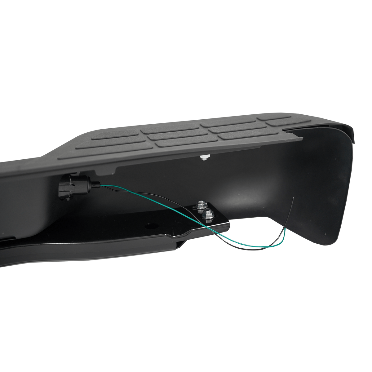 Black Rear Step Bumper Assembly Fit For Chevy S10 GMC Sonoma Fleetside 98-04