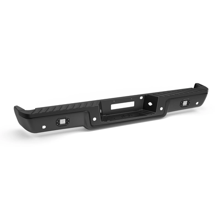 Black Rear Step Bumper Assembly Fit For Ford F-150 2004-2006 W/ Park Assist Hole
