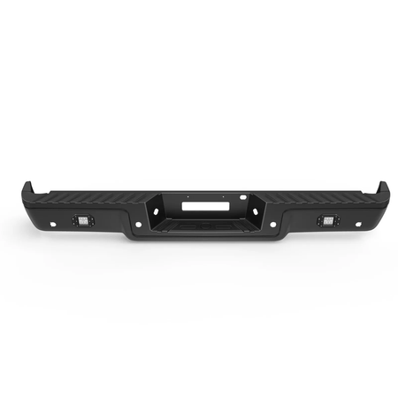 Black Rear Step Bumper Assembly Fit For Ford F-150 2004-2006 W/ Park Assist Hole