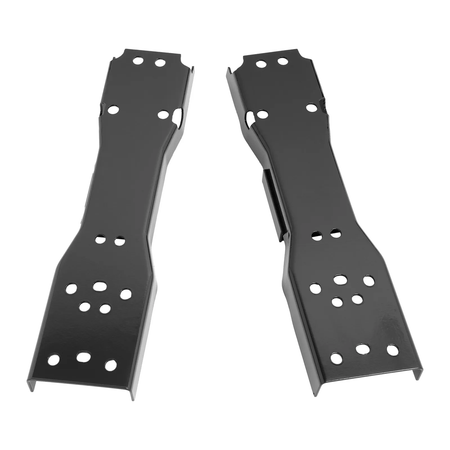 Black Rear Step Bumper Assembly Fit For Nissan Frontier 1998-2004