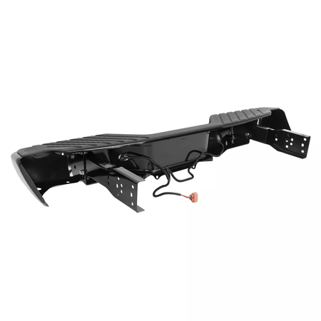 Black Rear Step Bumper Assembly Fit For Nissan Frontier 1998-2004