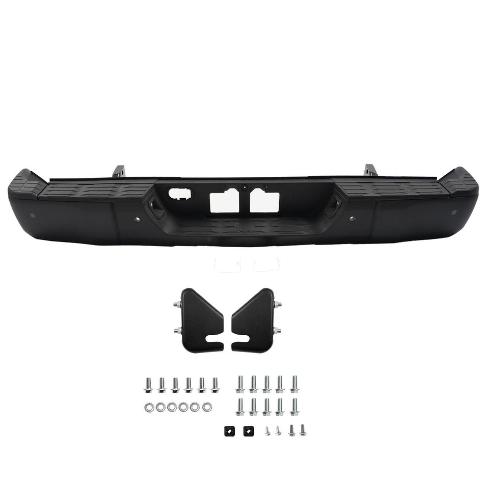 Black Rear Step Bumper Assembly Fit for Toyota Tundra 2014- 2020 2021 Complete
