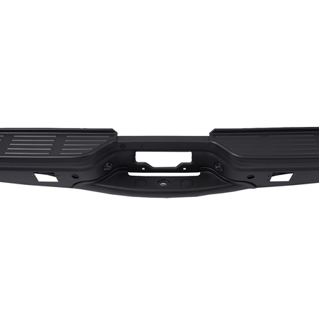 Black Rear Step Bumper w/ Light Fit For Ford F250 F350 99-07 w/ Park Assist Hole